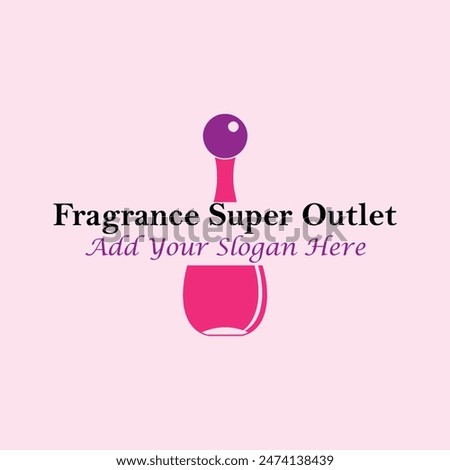 fragrance outlet store logo design vector