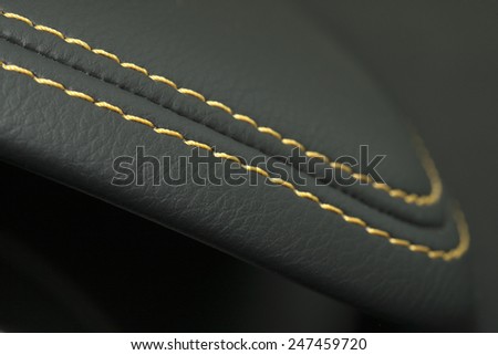 car leather interior details Royalty-Free Stock Photo #247459720