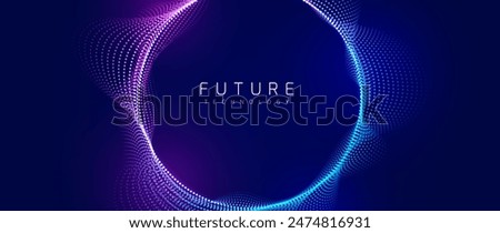 Abstract glowing particles shapes background vector design in eps 10