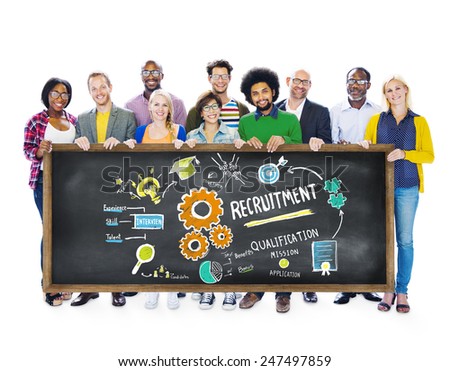 Ethnicity People Holding Recruitment Togetherness Concept