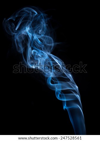 smoke on black  background.