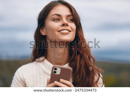 Mountain Woman: Adventurous Selfie Connection on the Peak