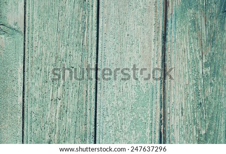 old painted wooden planks shabby blue