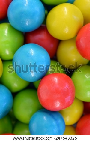 A close up shot of bubble gum