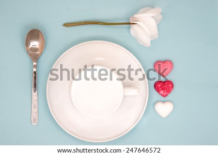 A decorated breakfast set for a lovely wake-up / Good morning my love
