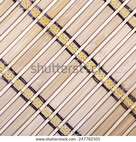 Old woven bamboo wooden pattern style Thai