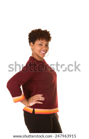 Attractive female isolated on a white background
