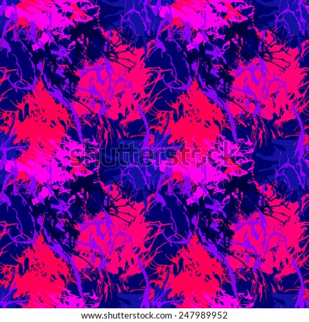 Seamless pattern with colorful blots. Unusual texture of pattern.