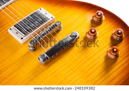 Electric Guitar Isolated on White background