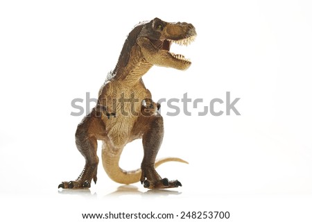 Isolated dinosaur on white background Royalty-Free Stock Photo #248253700