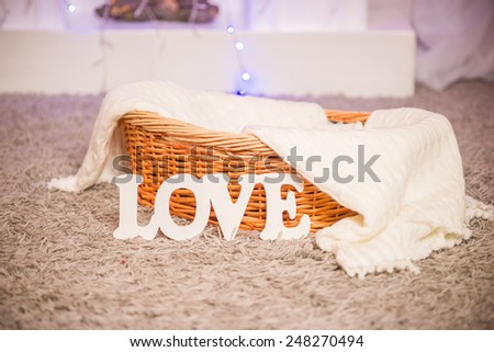 The word love items in the house