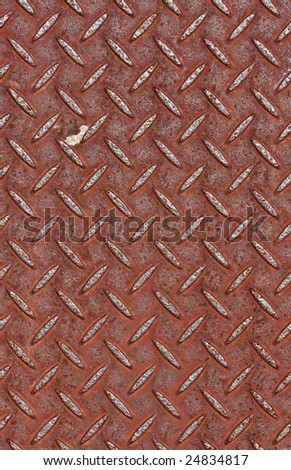 rusty diamond plate texture
