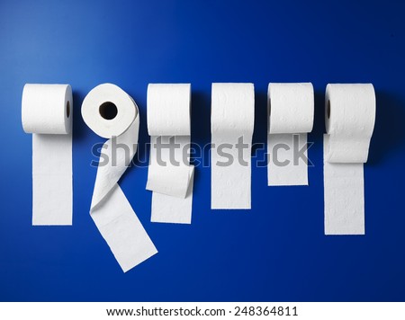 Toilet paper Royalty-Free Stock Photo #248364811