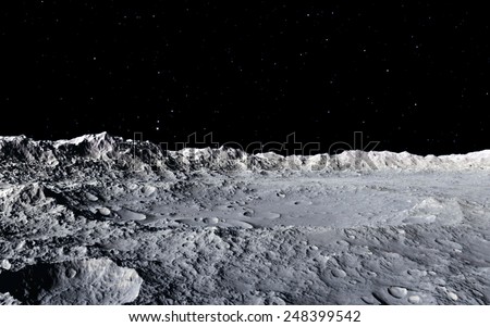 Moon surface Royalty-Free Stock Photo #248399542