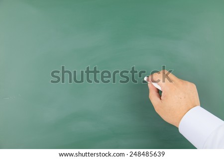 Write on the blackboard