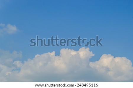 blue sky and clouds 