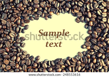 background of roasted coffee beans