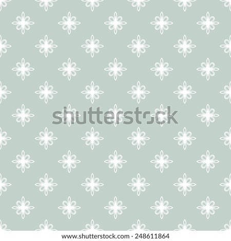 Floral  oriental pattern with white floral elements. Seamless abstract ornament for wallpapers and backgrounds