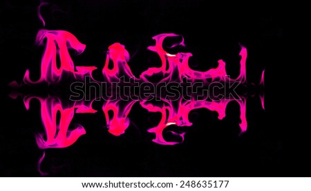 Pink fire flames abstract background