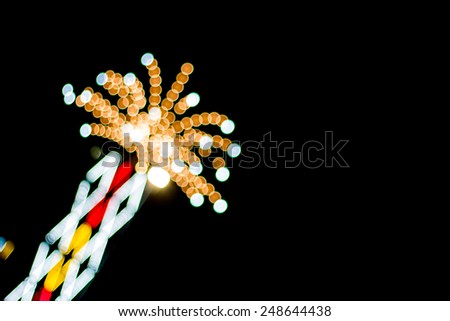 Artistic style - bokehs of lights in the background with blurring lights for your design