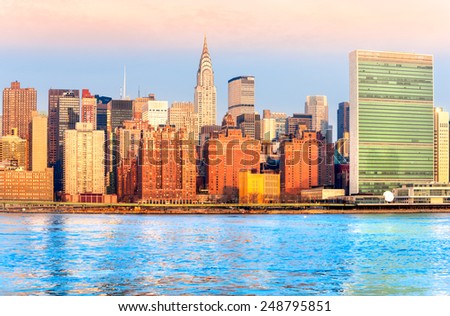 Midtown Manhattan skyline, New York City. USA.