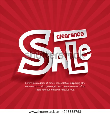Clearance Sale Royalty-Free Stock Photo #248838763