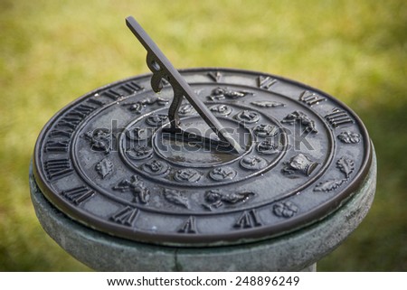 Solar clock Royalty-Free Stock Photo #248896249