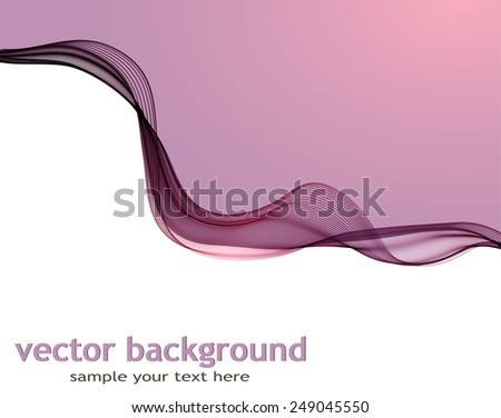 Abstract background with violet wave