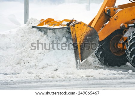 Clearing snow after a storm