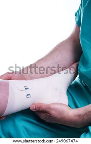 Sprained Foot, ankle injury fixed by Doctor