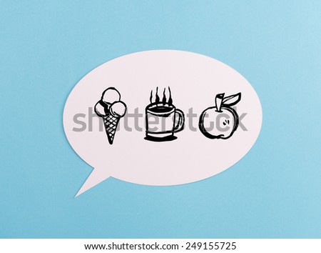 Text Bubble with symbols