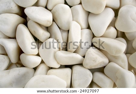 white pebble stones as background