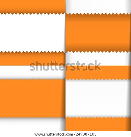 Set of vector notched background templates Royalty-Free Stock Photo #249387103