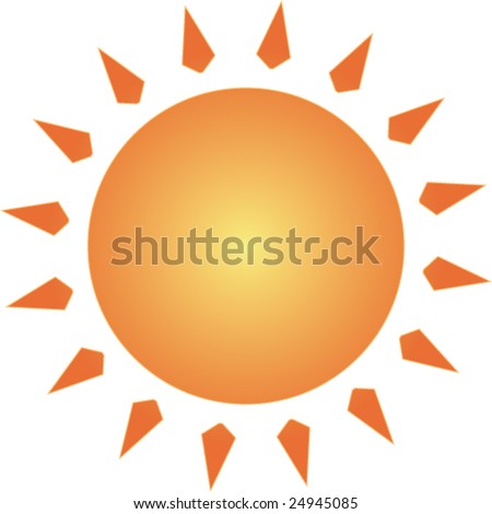 simple vector sun