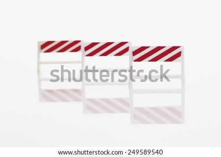 Mobile barrier on white background