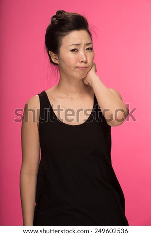 Young Asian woman posing portrait