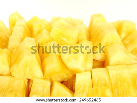 Pineapple slices Royalty-Free Stock Photo #249652465