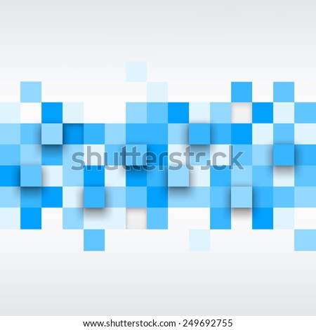 Vector background. Illustration of abstract texture with squares. Pattern design for banner, poster, flyer, card, postcard, cover, brochure. Royalty-Free Stock Photo #249692755
