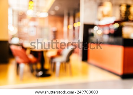 Abstract Blur coffee shop - vintage effect style pictures