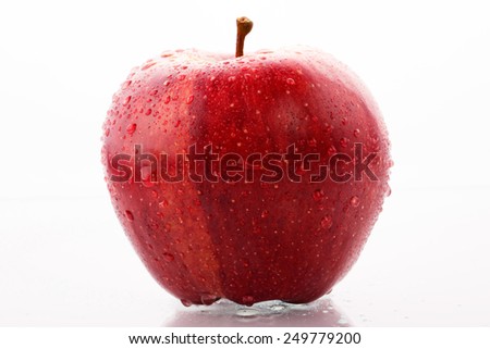 Red Apples with Droplet