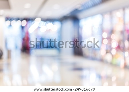 Blurred shopping mall background Royalty-Free Stock Photo #249816679