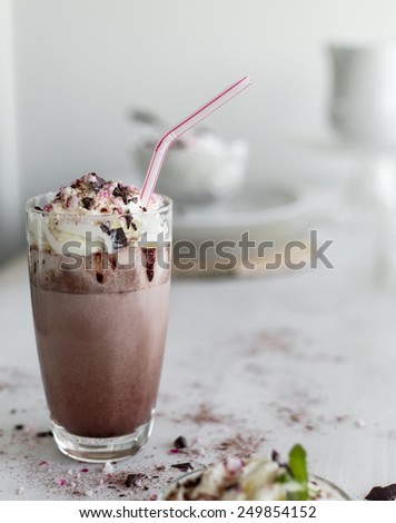 home made chocolate milk (shake)
