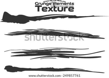 Grunge lines - abstract stock vector template - easy to use