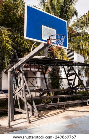 basketball hoop.