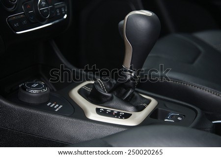 gear shift, car interior Royalty-Free Stock Photo #250020265