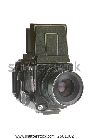 Medium Format Camera  background, basic, camera, clipped, copy, copyspace