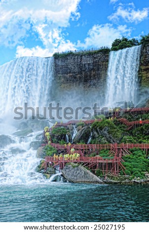 Photo Illustration of Niagara Falls New York
