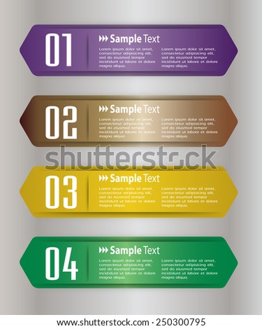 colorful modern text box template for website computer graphic and internet, numbers.