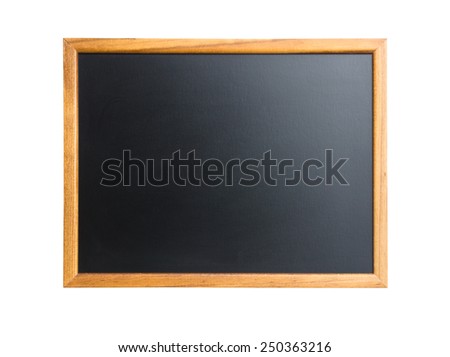 chalkboard isolated on white background