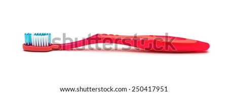 tooth brush isolated on a white background Royalty-Free Stock Photo #250417951